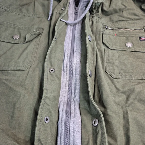 Dickies Olive Green Hooded Field Jacket - Picture 2 of 13